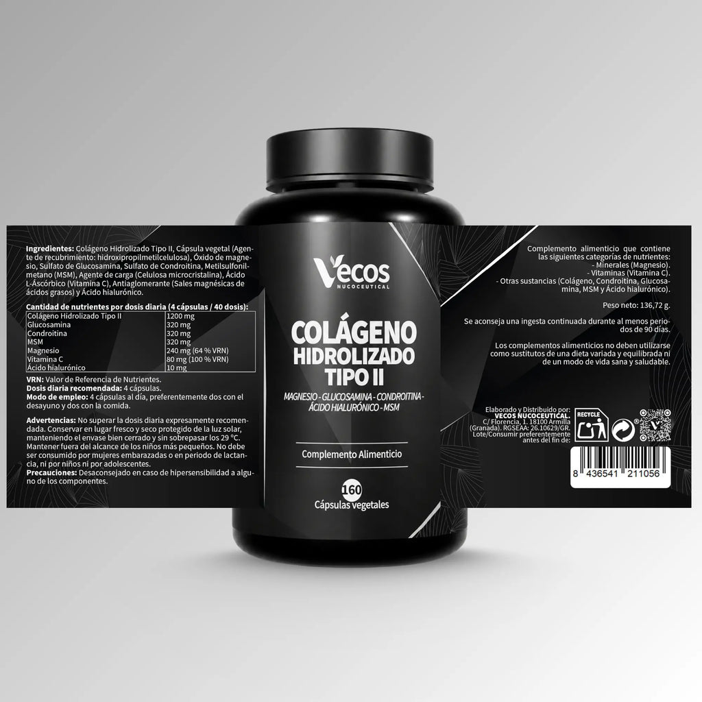 Colágeno Hidrolizado Tipo II (160 cápsulas)