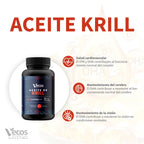 ACEITE DE KRILL 90 Perlas es un complemento alimenticio premium con aceite de krill antártico, orientado a apoyar el bienestar cardiovascular y cognitivo gracias a su aporte de omega-3.