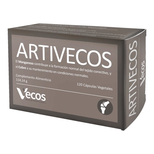 ARTIVECOS 120 Cápsulas es un complemento para articulaciones, orientado a apoyar la movilidad y el confort articular en el día a día.