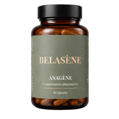 Anagène Belasène | Fórmula Capilar para Hombre con Biotina, Zinc y Saw Palmetto (90 cápsulas)