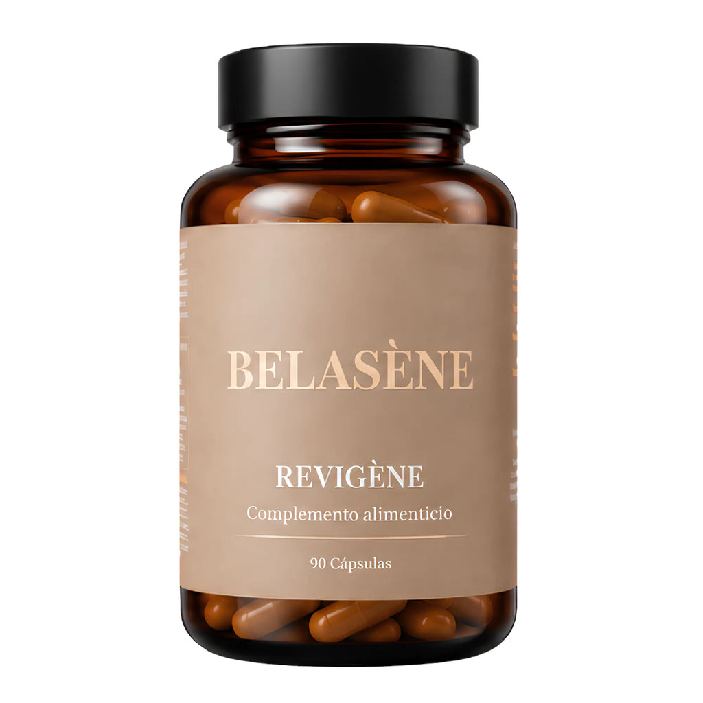 Revigène Belasène | Fórmula Capilar para Mujer con Biotina, Zinc y Hierro (90 cápsulas)