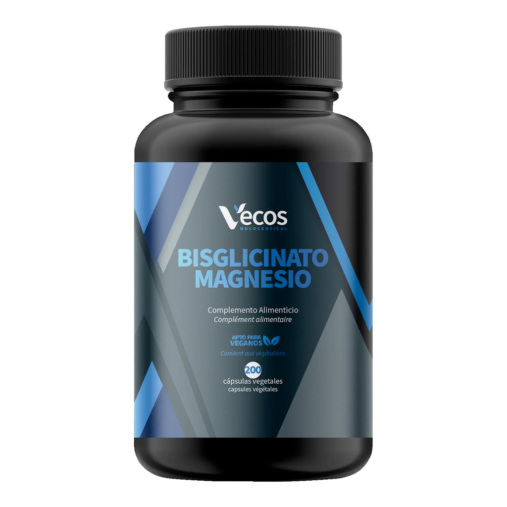 BISGLICINATO MAGNESIO 200 Capsulas es un complemento de magnesio de alta biodisponibilidad, pensado para reducir cansancio y apoyar el sistema nervioso y muscular.
