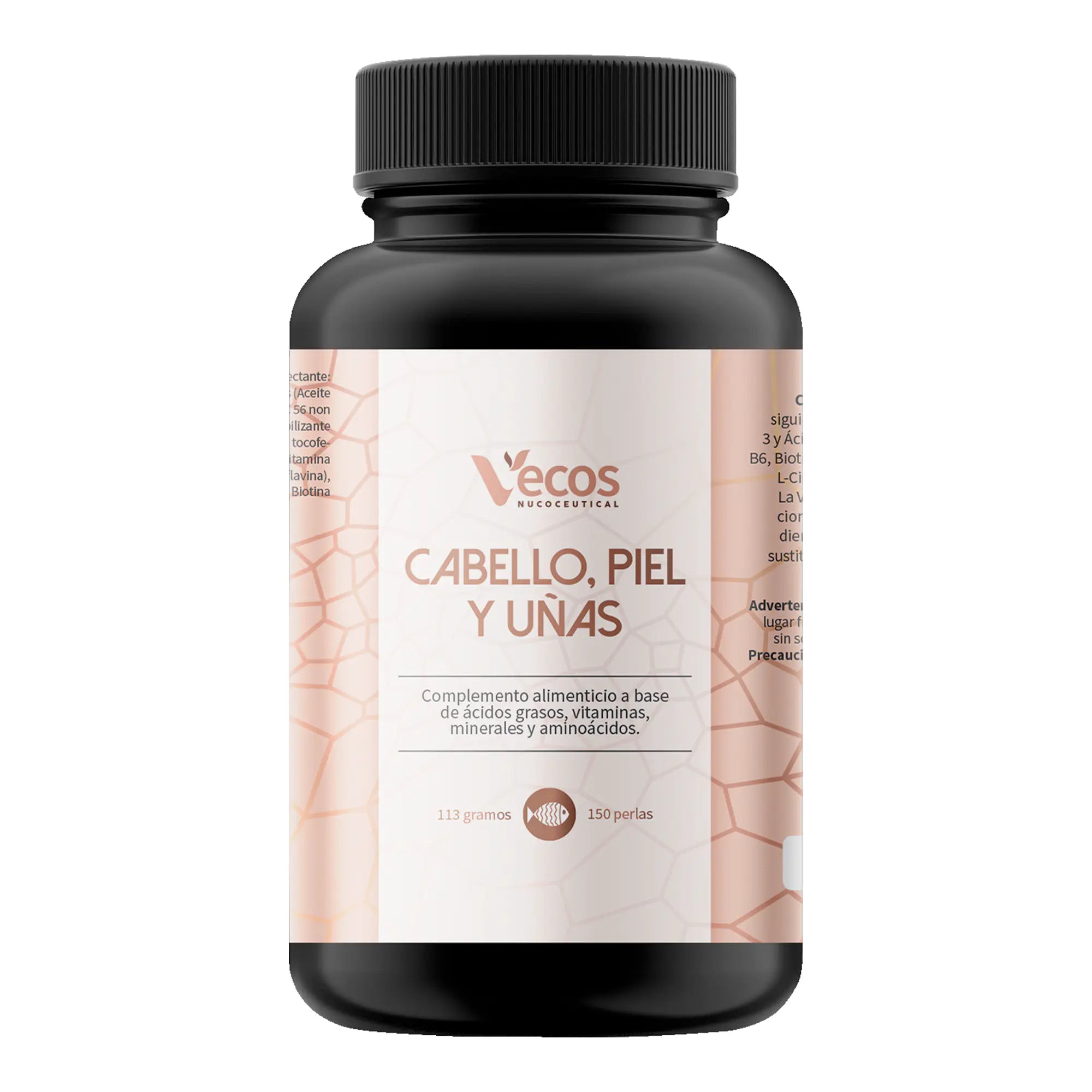 CABELLO Y UÑAS 150 Perlas es un complemento para fortalecer cabello y uñas, pensado para apoyar crecimiento, brillo y resistencia.