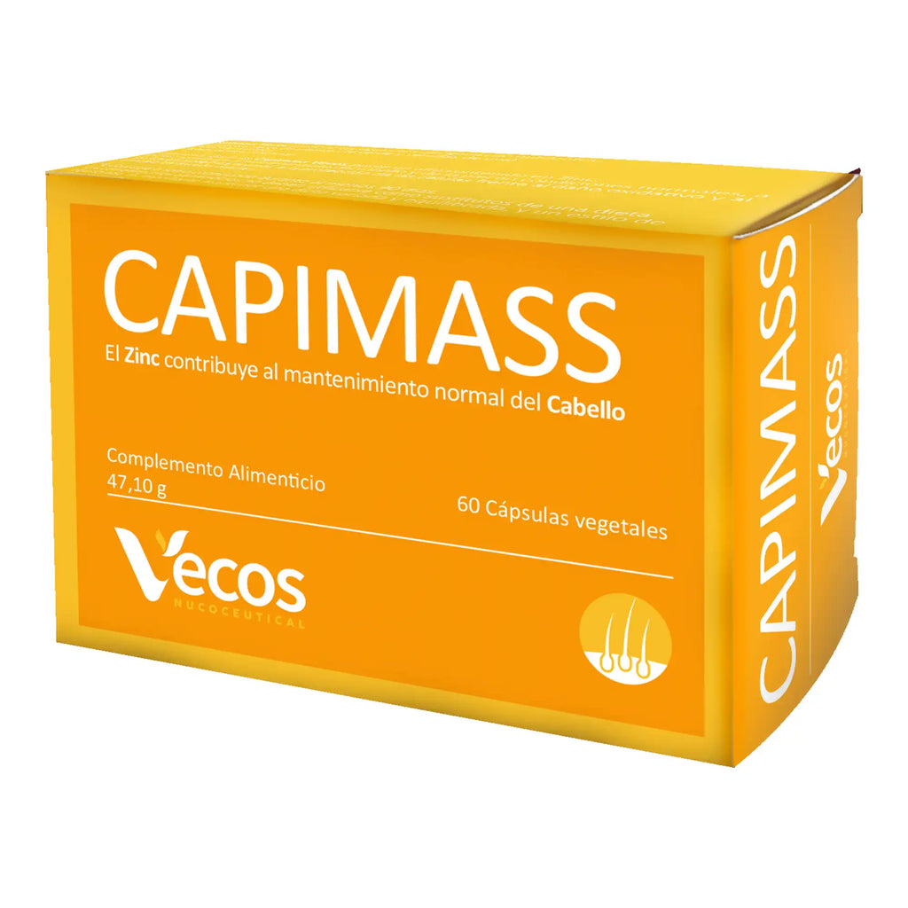CAPIMASS 60 Cápsulas es un complemento orientado a apoyo del apetito y la ganancia de masa dentro de un plan nutricional y deportivo.