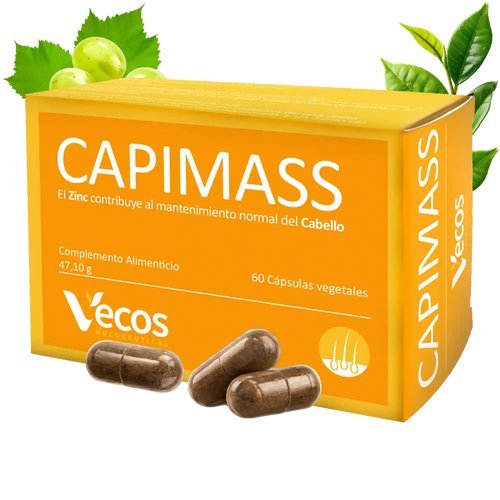 CAPIMASS 60 Cápsulas es un complemento orientado a apoyo del apetito y la ganancia de masa dentro de un plan nutricional y deportivo.