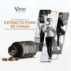 CHAGA ZHONGYI 100 Cápsulas es un complemento de hongo chaga, pensado para apoyo antioxidante y bienestar inmunitario general.