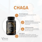 CHAGA ZHONGYI 100 Cápsulas es un complemento de hongo chaga, pensado para apoyo antioxidante y bienestar inmunitario general.