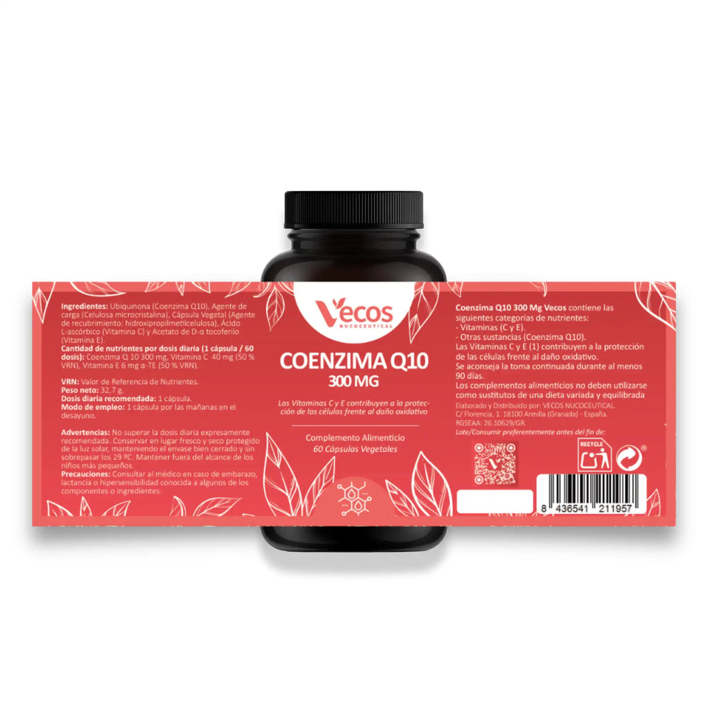 COENZIMA Q10 300 MG 60 Cápsulas es un complemento de alta potencia pensado para apoyar la energía celular y la protección antioxidante diaria.