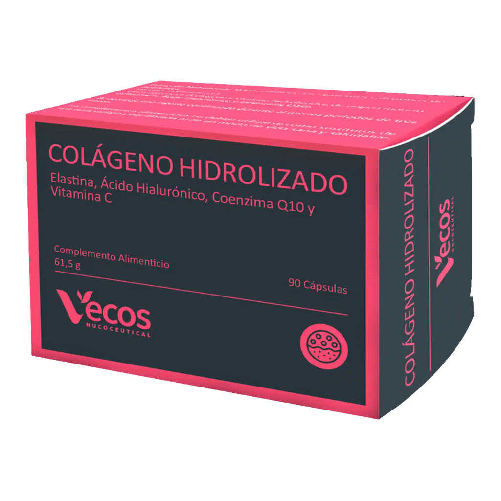 COLÁGENO HIDROLIZADO ELASTINA HIALURÓNICO 90 Cápsulas es un complemento de belleza pensado para apoyar firmeza, elasticidad e hidratación de la piel.