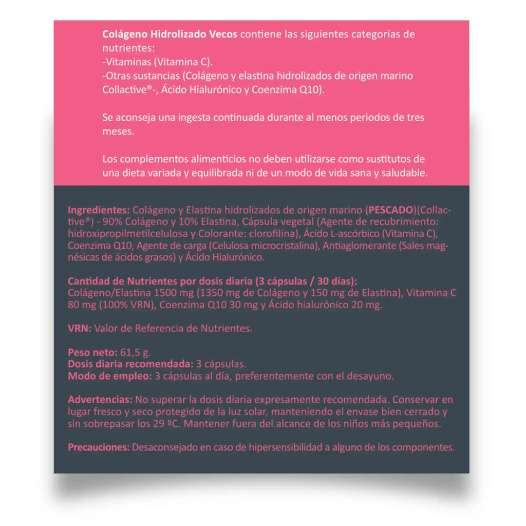 COLÁGENO HIDROLIZADO ELASTINA HIALURÓNICO 90 Cápsulas es un complemento de belleza pensado para apoyar firmeza, elasticidad e hidratación de la piel.