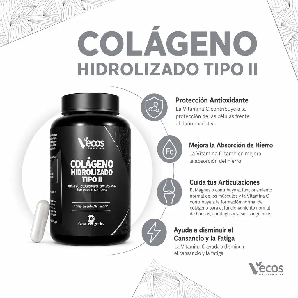 Colágeno Hidrolizado Tipo II (160 cápsulas)