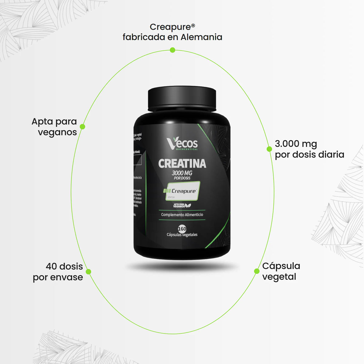 Creatina Creapure® 3000 MG (160 Cápsulas)