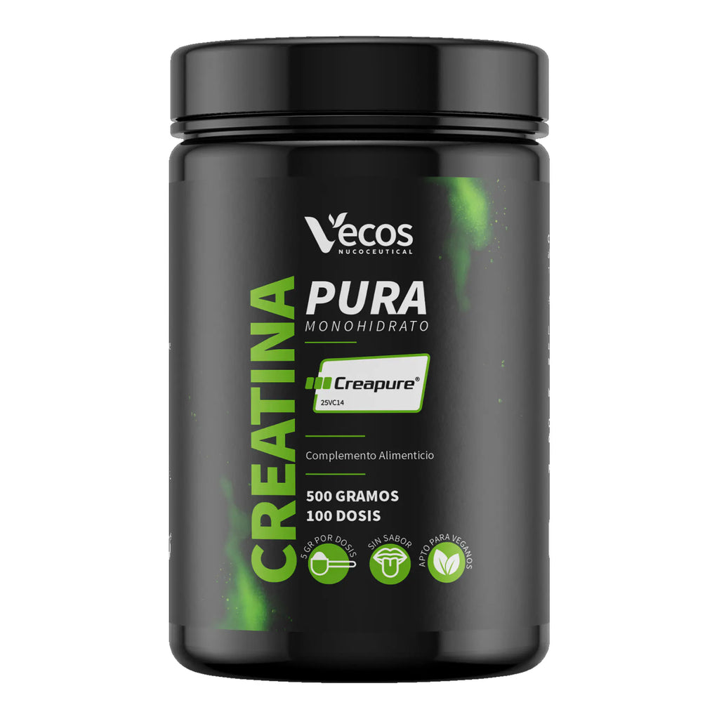 CREATINA PURA MONOHIDRATO CREAPURE 500 G es creatina Creapure® en polvo, pensada para máximo rendimiento con pureza certificada.
