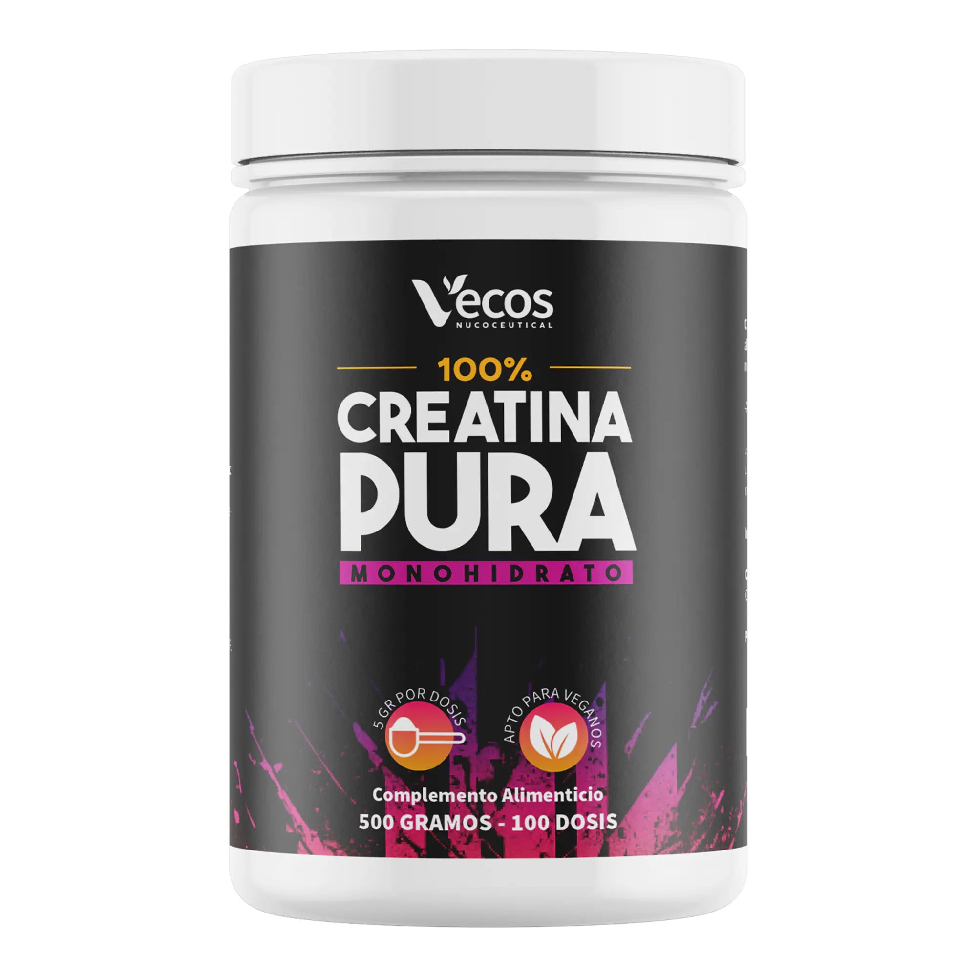 CREATINA PURA MONOHIDRATO 500 Gramos es creatina en polvo pensada para apoyar rendimiento en ejercicios breves e intensos, con dosis personalizable.