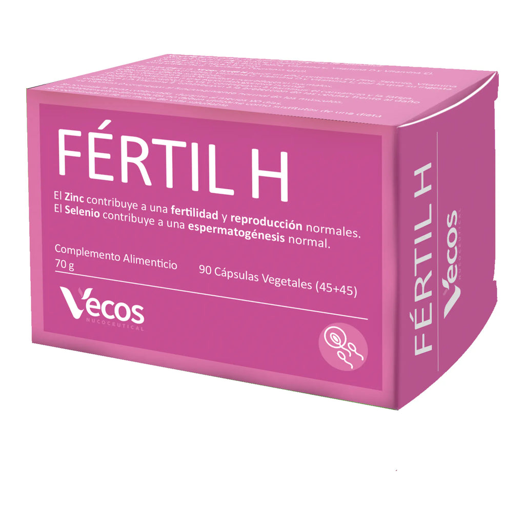 FÉRTIL H 45 Cápsulas + 45 Cápsulas es un complemento para fertilidad masculina, pensado para apoyar espermatogénesis y vitalidad reproductiva.