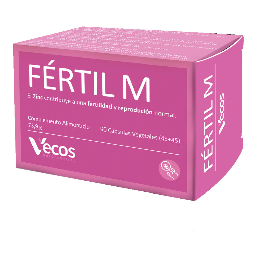 FÉRTIL M 45 Cápsulas + 45 Cápsulas es un complemento para fertilidad femenina, pensado para apoyar equilibrio hormonal y preparación preconcepcional.