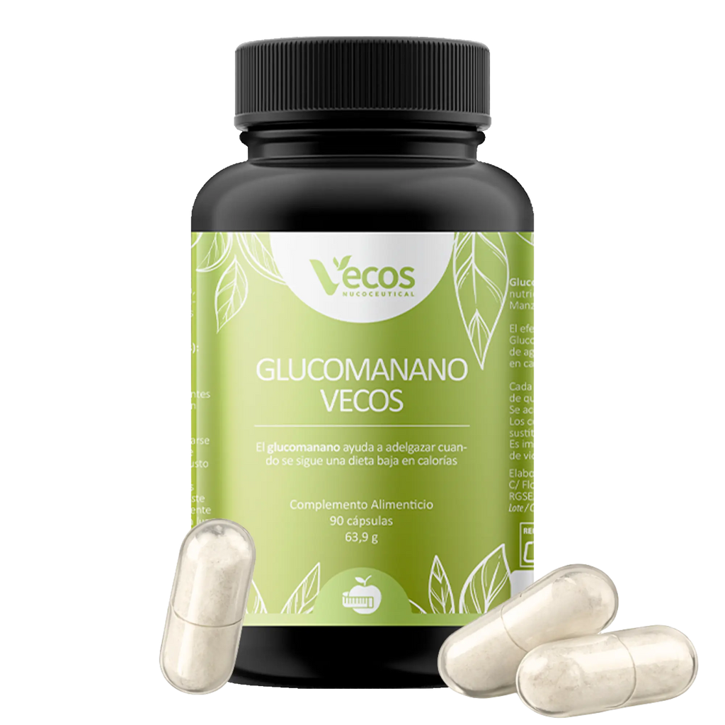 GLUCOMANANO 90 Cápsulas es un complemento de fibra saciante, pensado para apoyar el control del apetito y el peso dentro de una dieta hipocalórica.