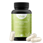GLUCOMANANO 90 Cápsulas es un complemento de fibra saciante, pensado para apoyar el control del apetito y el peso dentro de una dieta hipocalórica.