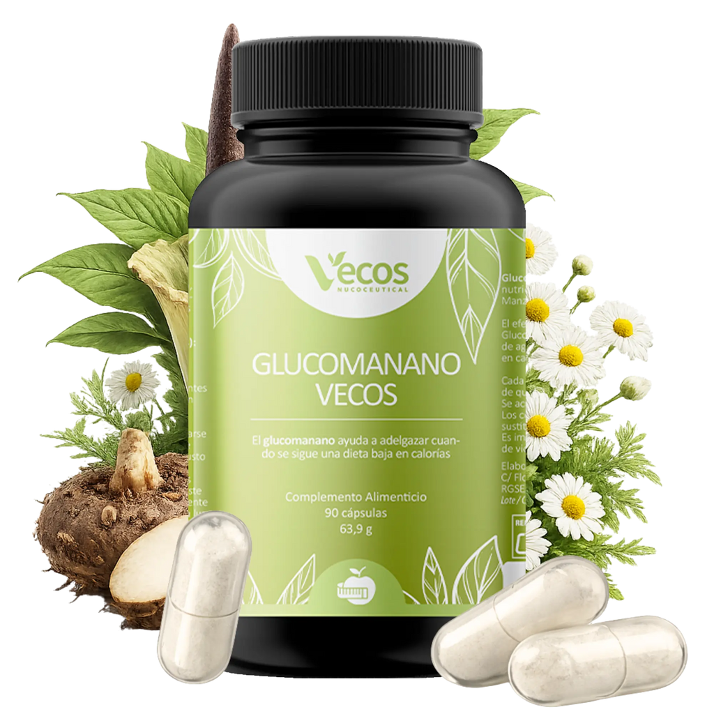 GLUCOMANANO 90 Cápsulas es un complemento de fibra saciante, pensado para apoyar el control del apetito y el peso dentro de una dieta hipocalórica.