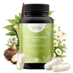 GLUCOMANANO 90 Cápsulas es un complemento de fibra saciante, pensado para apoyar el control del apetito y el peso dentro de una dieta hipocalórica.