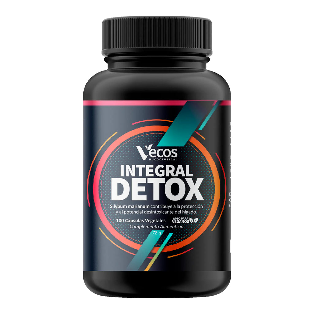 INTEGRAL DETOX VECOS 100 Cápsulas es un complemento depurativo digestivo, pensado para apoyar hígado y digestión y favorecer sensación de ligereza.