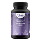 ISOFLAVONAS CIMICIFUGA MELATONINA VECOS 60 Cápsulas es un complemento para menopausia y descanso, pensado para apoyar sofocos y calidad del sueño.
