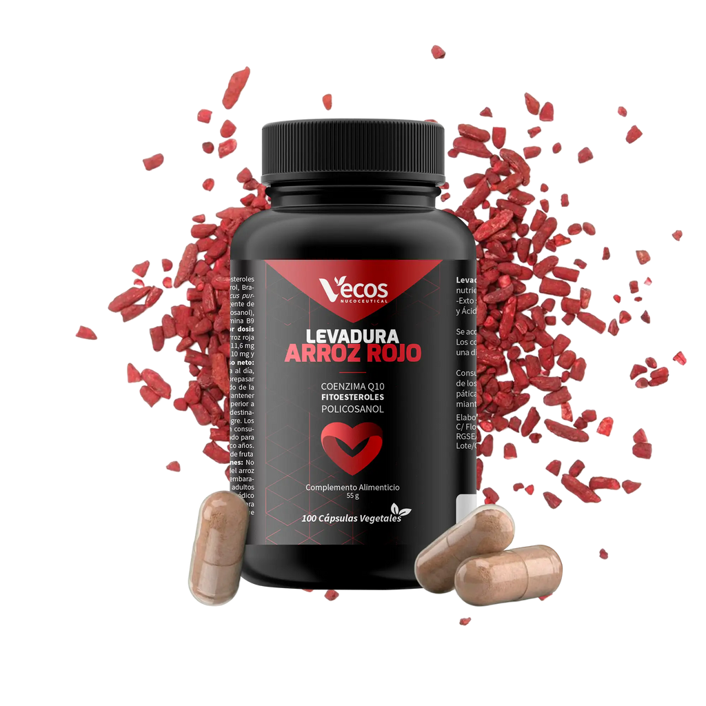 LEVADURA ARROZ ROJO 100 Cápsulas es un complemento pensado para apoyar el mantenimiento de niveles normales de colesterol dentro de hábitos saludables.