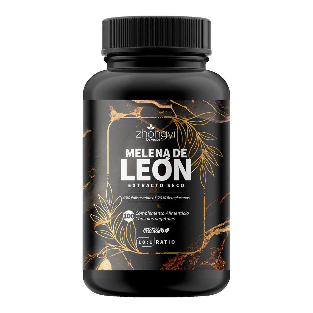 MELENA DE LEON ZHONGYI 100 Capsulas es un complemento de melena de león, pensado para apoyar la función cognitiva y el bienestar mental.
