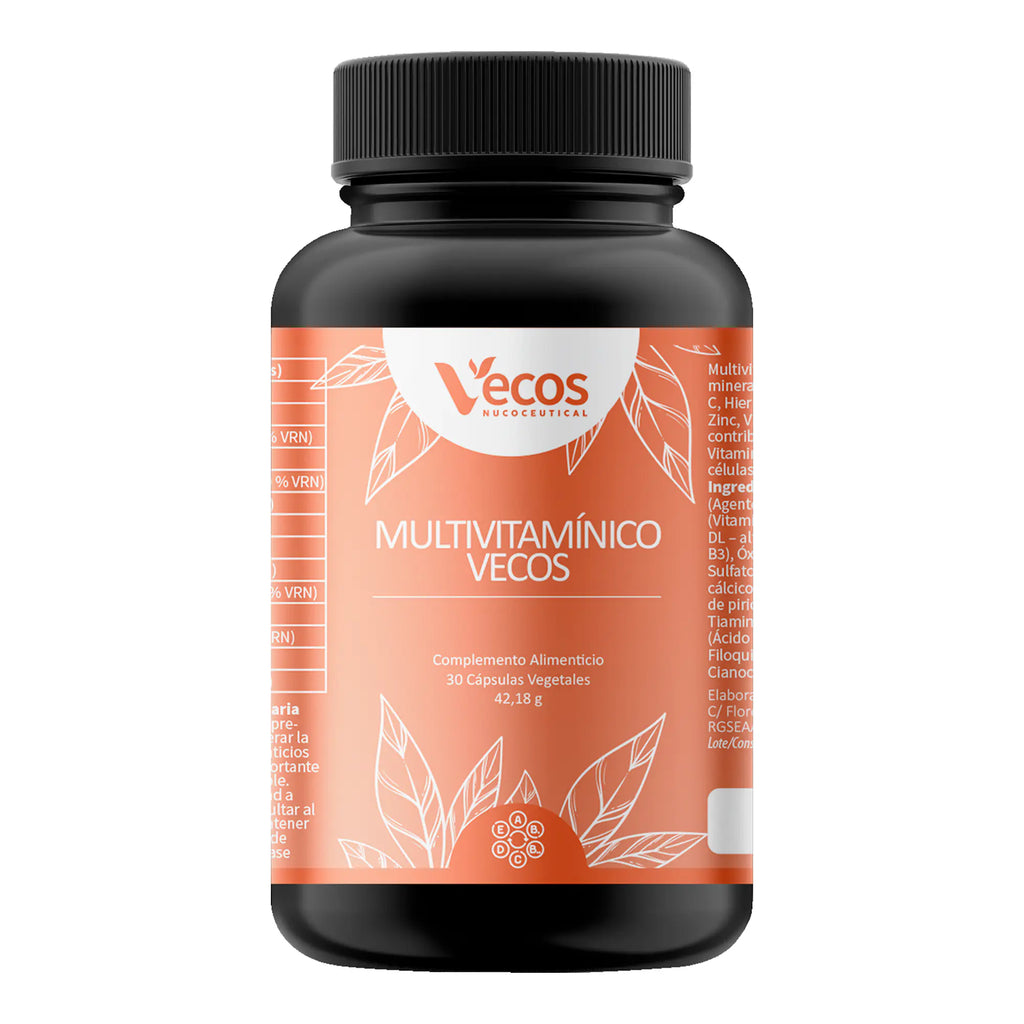 MULTIVITAMÍNICO 30 Capsulas es un complemento de vitaminas y minerales pensado para cubrir necesidades diarias y apoyar energía y defensas.