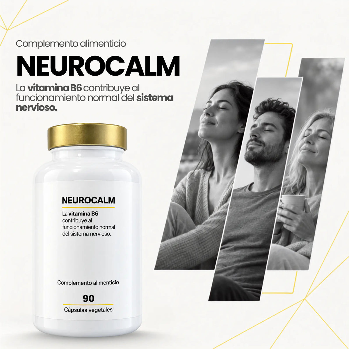 Neurocalm | PEA + Ácido Alfa Lipoico + Cursol® + Vitamina B6 (90 cápsulas)