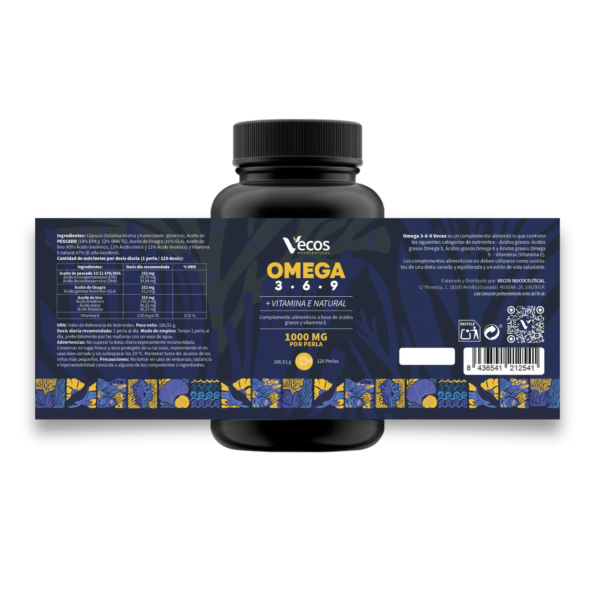 Etiqueta Omega 3-6-9 (120 perlas)