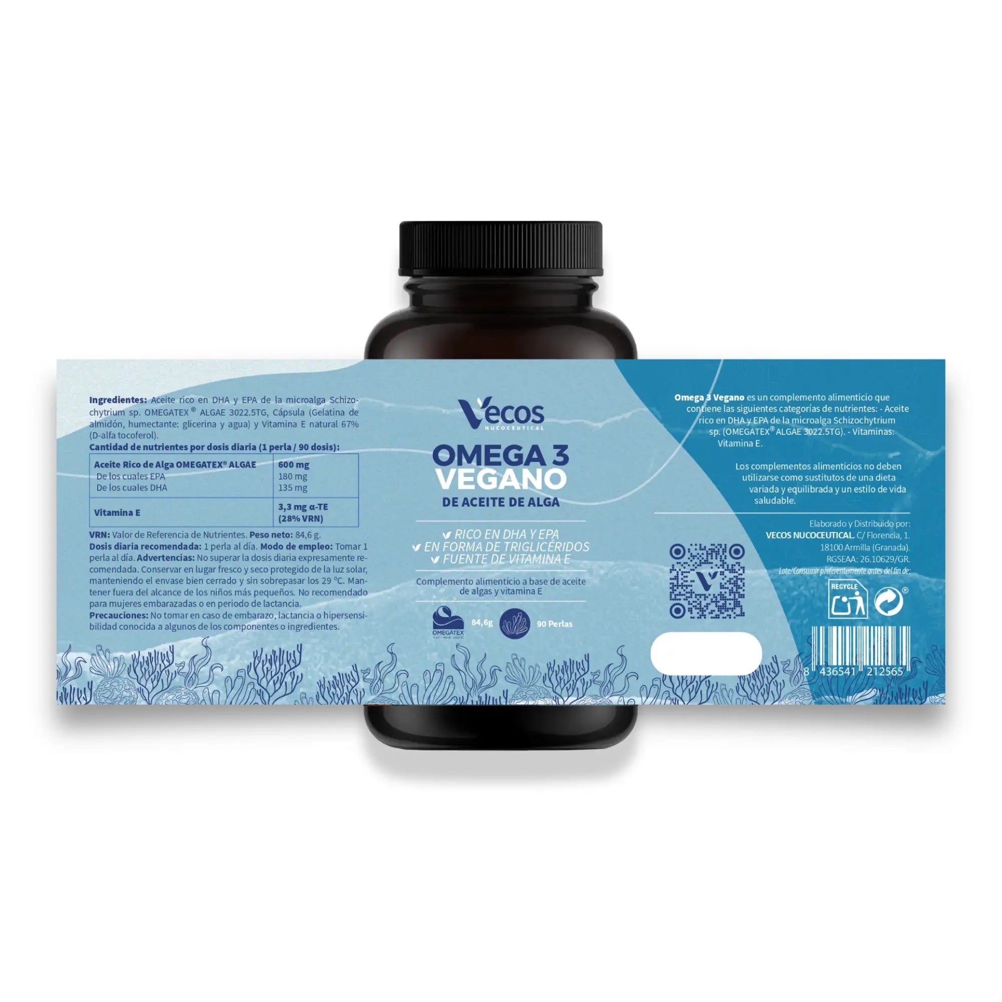 omega-3-vegano-omegatex-vecos-nucoceutical-etiqueta