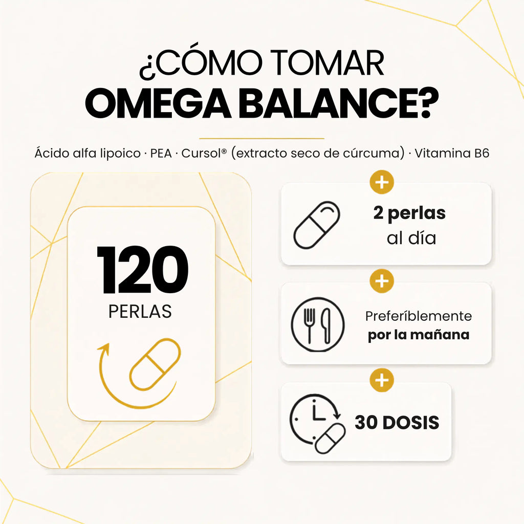 Omega Balance | 1.200 mg de Omega-3 · EPA + DHA para el Corazón (120 perlas)