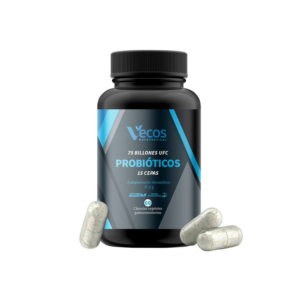 PROBIÓTICOS 75 Billones UFC 60 Cápsulas es un probiótico de alta potencia pensado para apoyo intestinal y defensas desde el intestino.