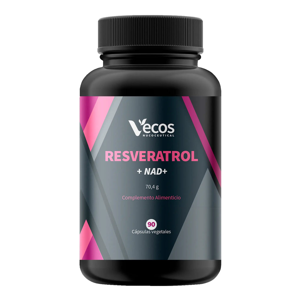 RESVERATROL + NAD+ 90 Cápsulas es un complemento pensado para apoyo antiedad y energía celular, ayudando a la protección antioxidante y vitalidad.