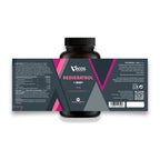 Resveratrol+ NAD+ etiqueta con los ingredientes