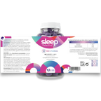 Etiqueta Sleep Melatonina 60 gominolas - complemento para el descanso