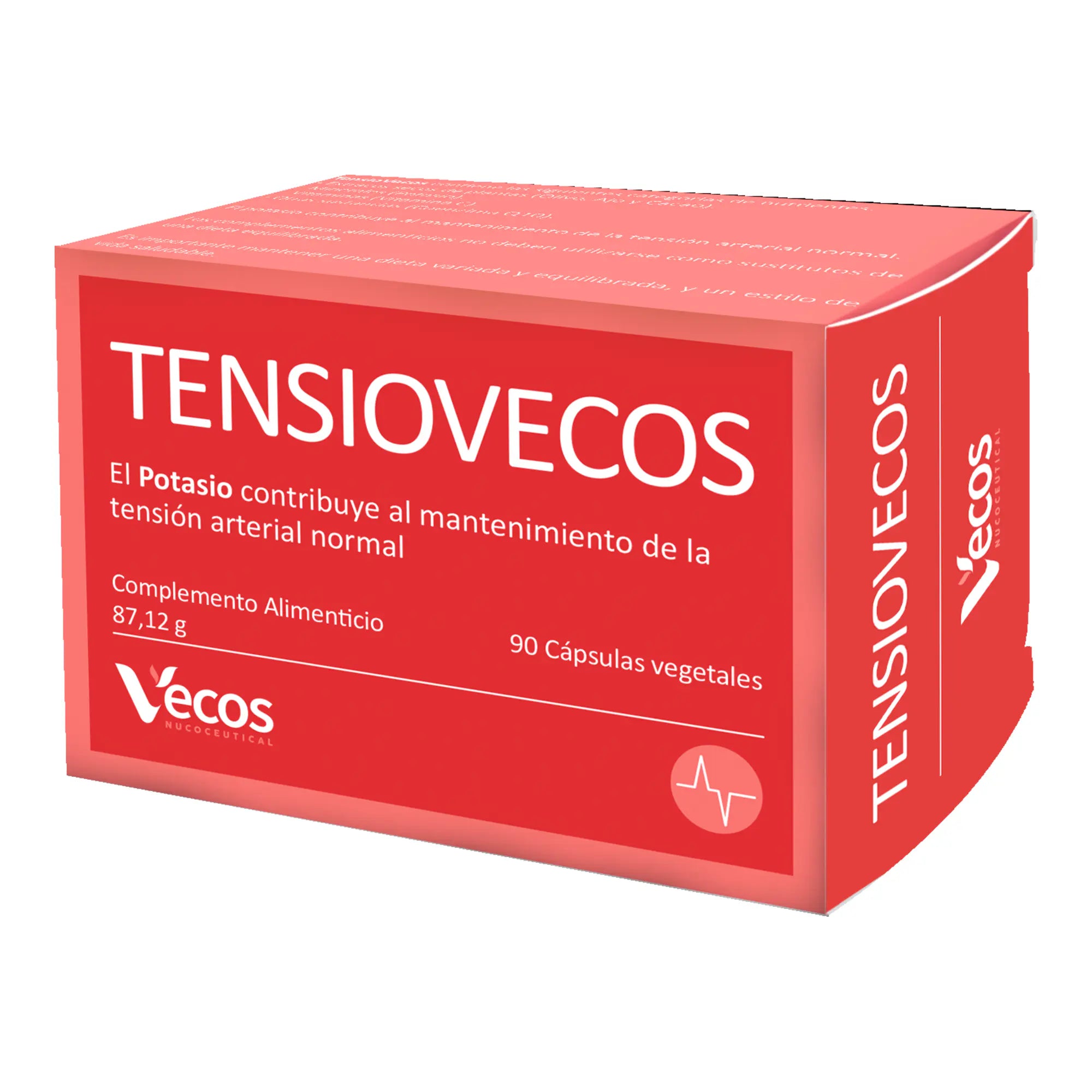 TENSIOVECOS 90 Cápsulas es un complemento cardiovascular pensado para apoyar la tensión arterial normal y el bienestar del corazón.