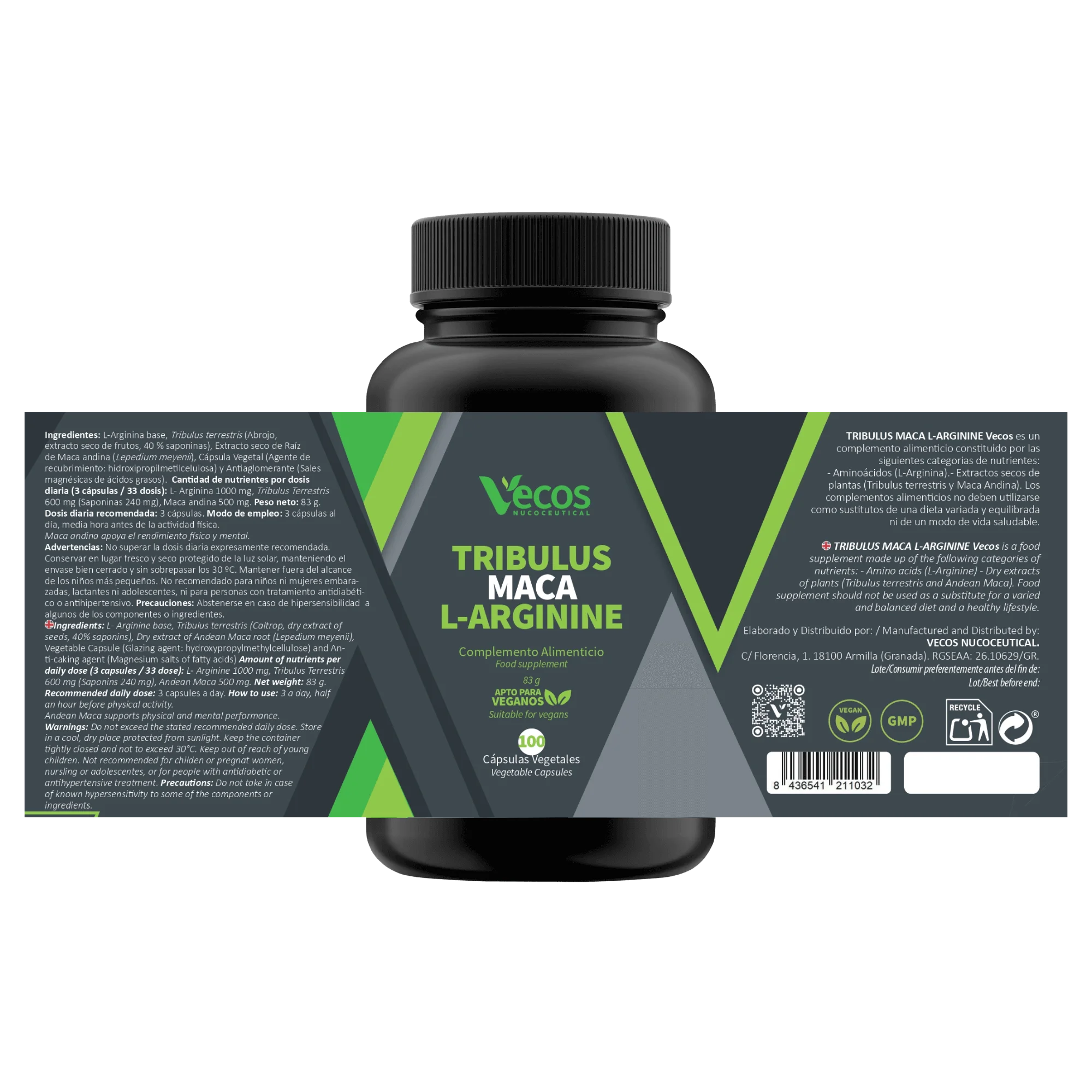 Tribulus-Maca-L-Arginina (Etiqueta)