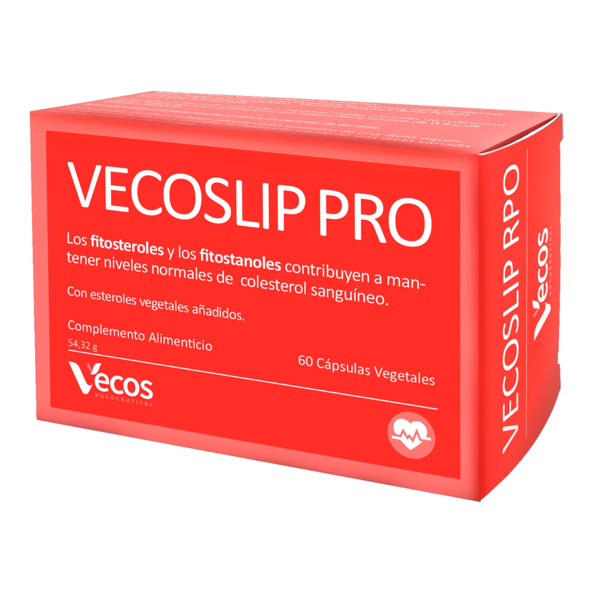 VECOSLIP PRO 60 Cápsulas es un complemento para lípidos, pensado para apoyar niveles saludables de colesterol y triglicéridos dentro de una dieta equilibrada.
