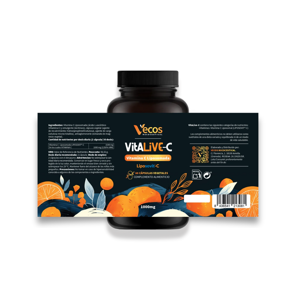 Etiqueta VITALIVE C - Vitamina C liposomada