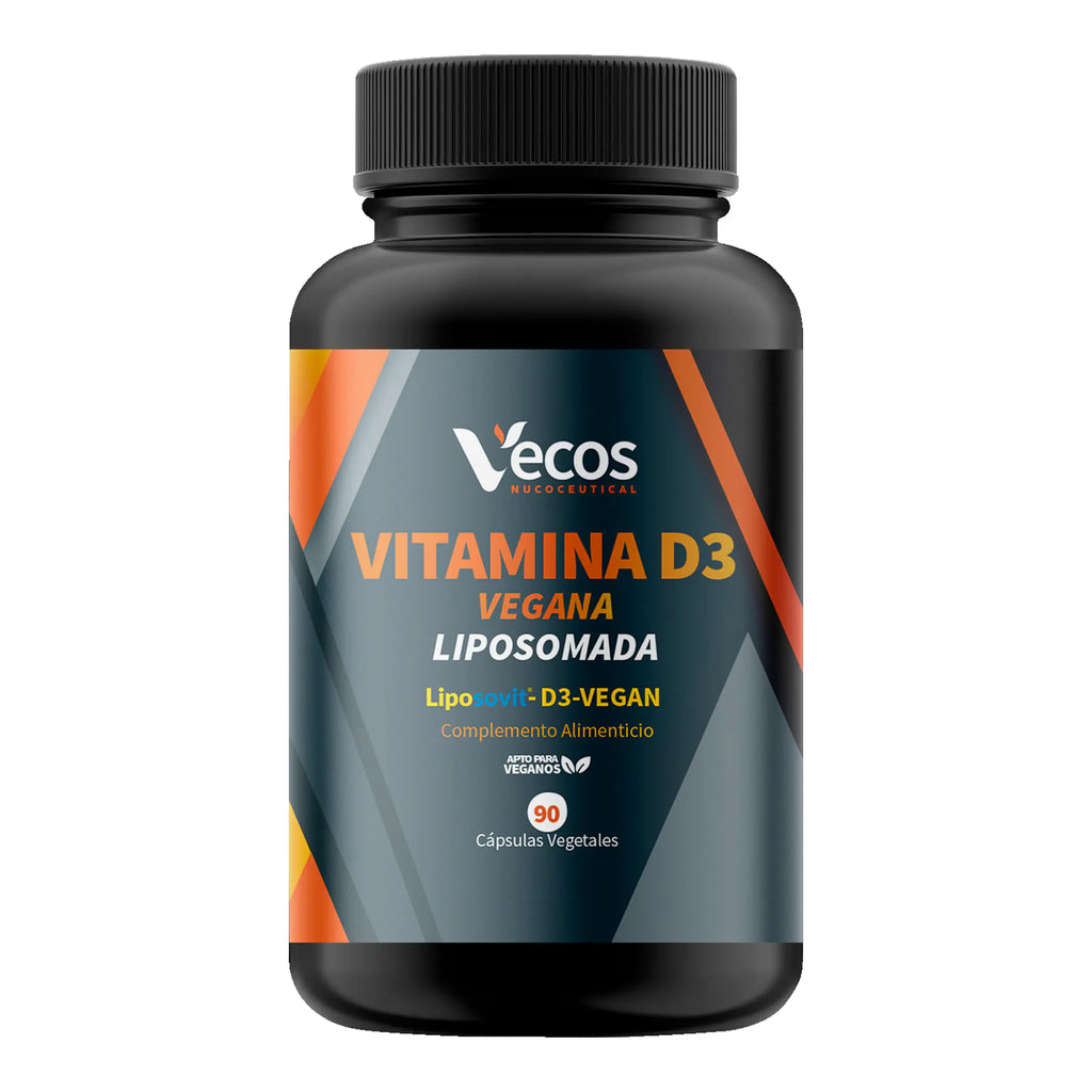 VITAMINA D3 VEGANA LIPOSOMADA 90 Cápsulas es un complemento vegano de alta absorción pensado para apoyar defensas, huesos y músculo.