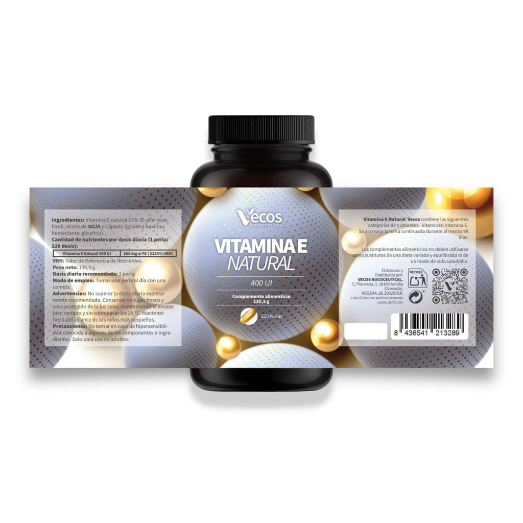 Vitamina E Natural 400 UI (220 perlas)