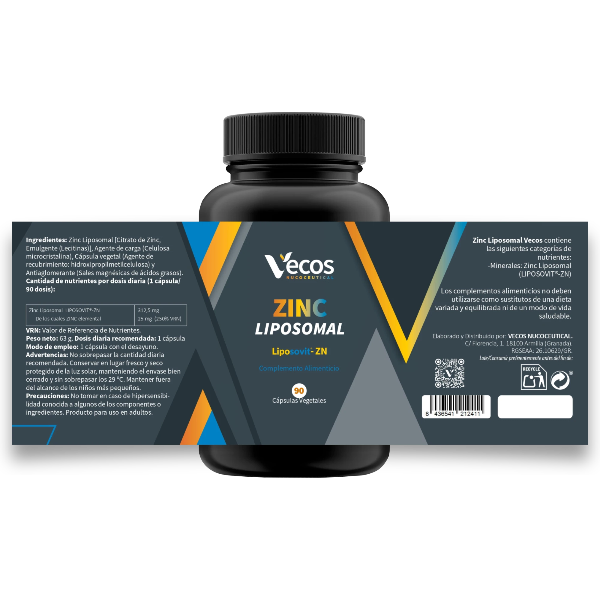 Etiqueta Zinc Liposomal