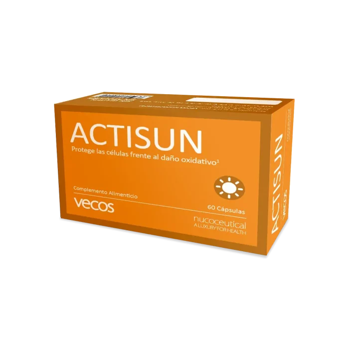 Actisun 60 cápsulas, complemento vitamínico para el bronceado