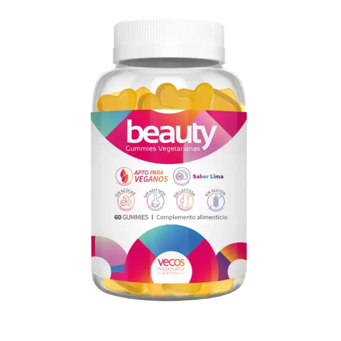 Beauty gummies. suplemento alimenticio para el cuidado de la piel, cabello y uñas