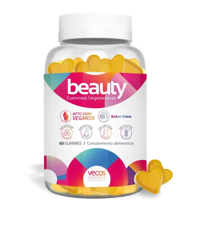 Beauty gummies, complemento alimenticio con 60 gummies