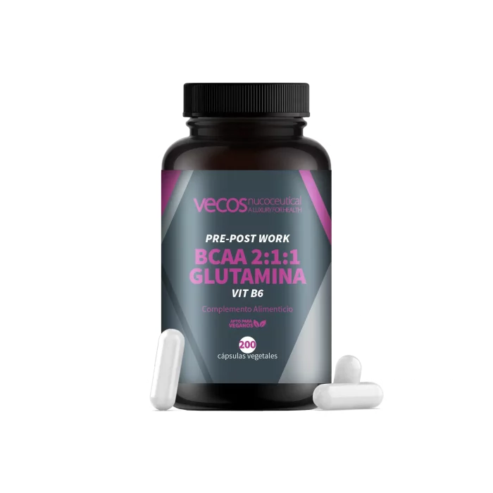 BCAA GLUTAMINA VITAMINA B6 desarrollo muscular y fatiga