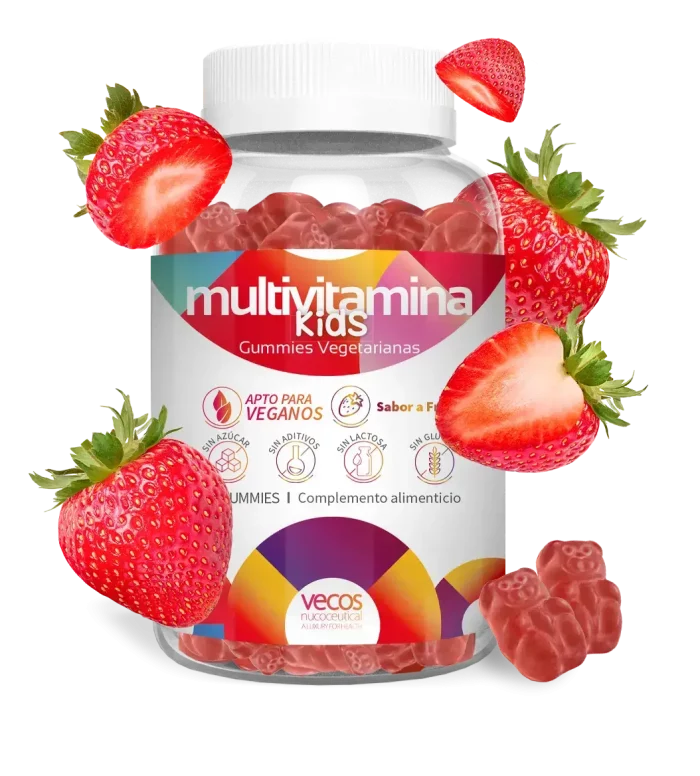 Apoya el desarrollo de los niños con esta Multivitamina Kids sabor a fresa