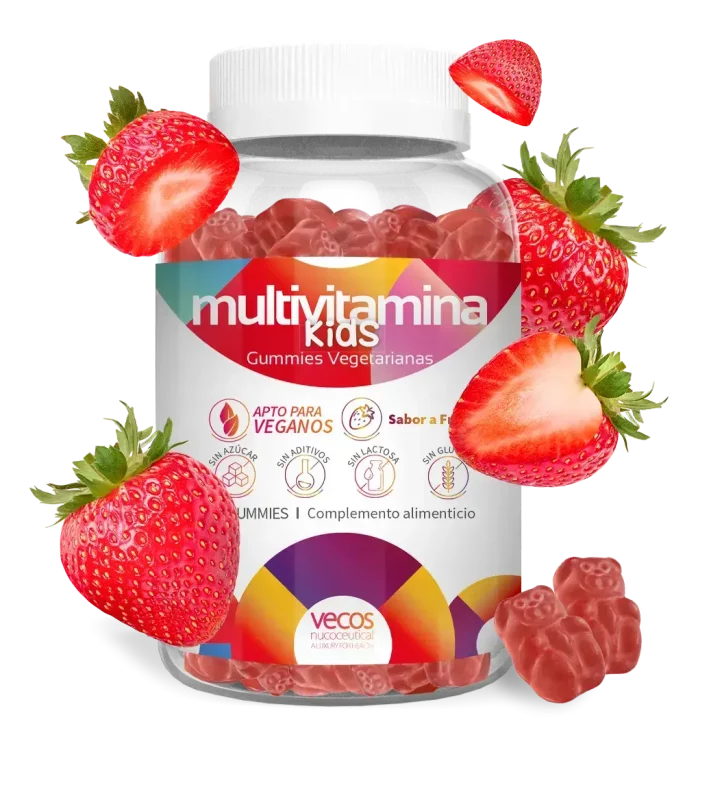 Apoya el desarrollo de los niños con esta Multivitamina Kids sabor a fresa